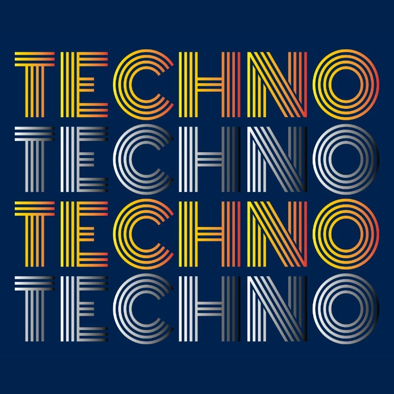 TECHNO TECHNO TECHNO Musik Goa Tanzen Geschenk
