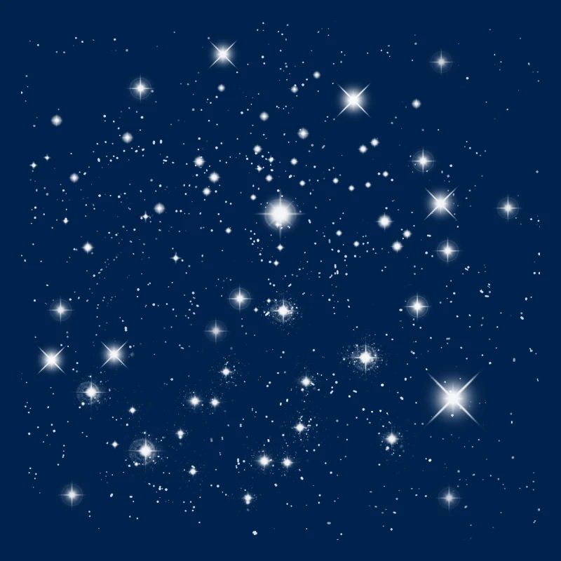 Étoiles dans l'espace