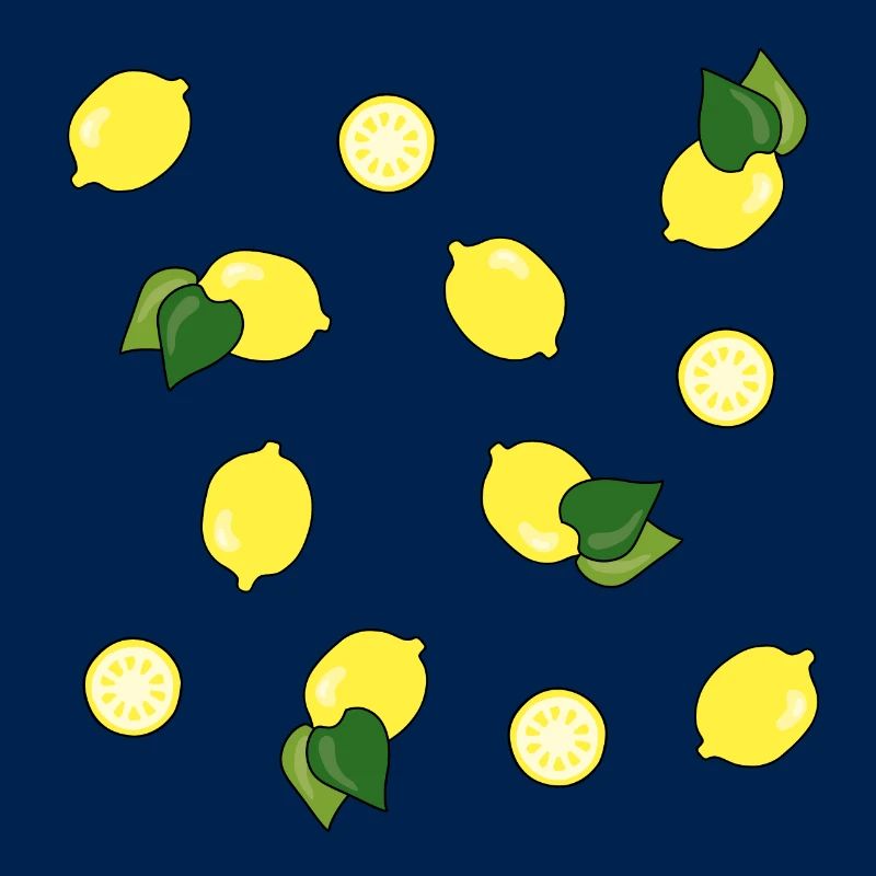 summery fresh lemon pattern