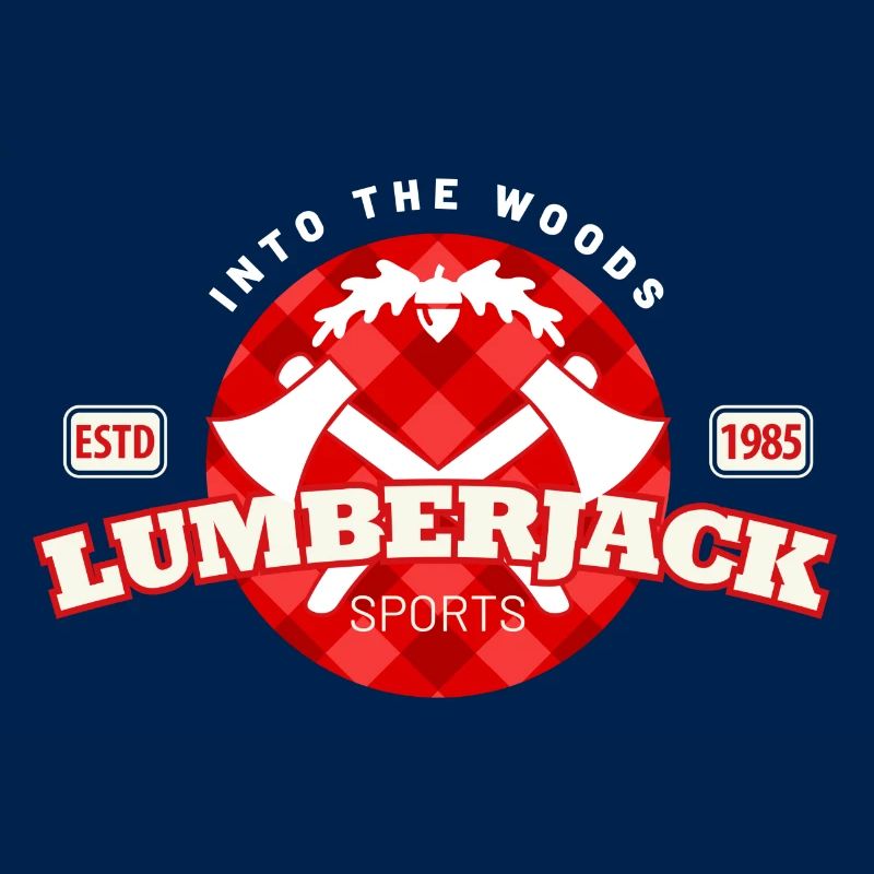 lumberjack check pattern in a circle