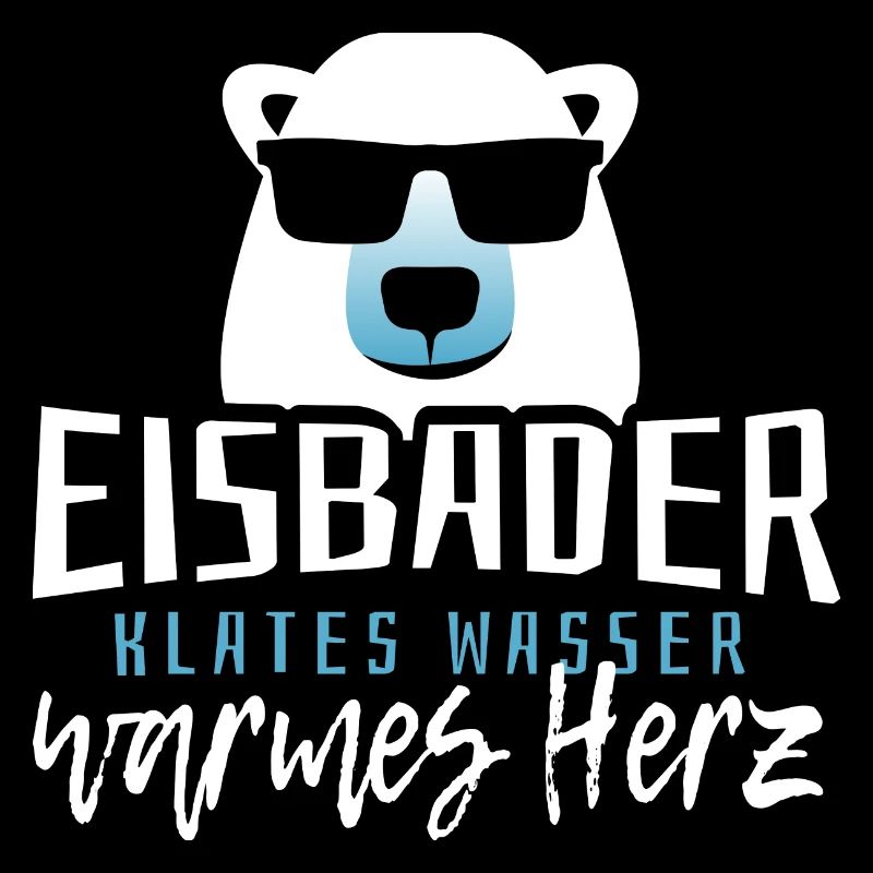 Eisbader kaltes Wasser warmes Herz Eisbaden Eisbad