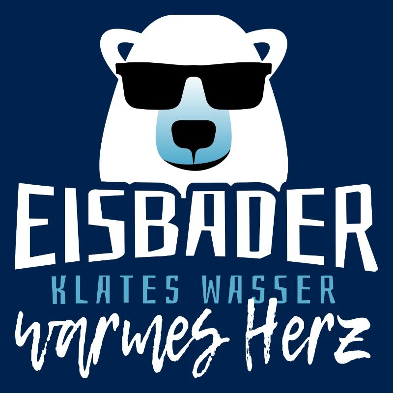 Eisbader kaltes Wasser warmes Herz Eisbaden Eisbad