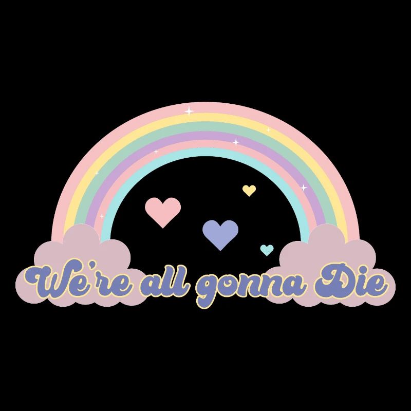 Cheerful Doom Tee: Rainbow Revel