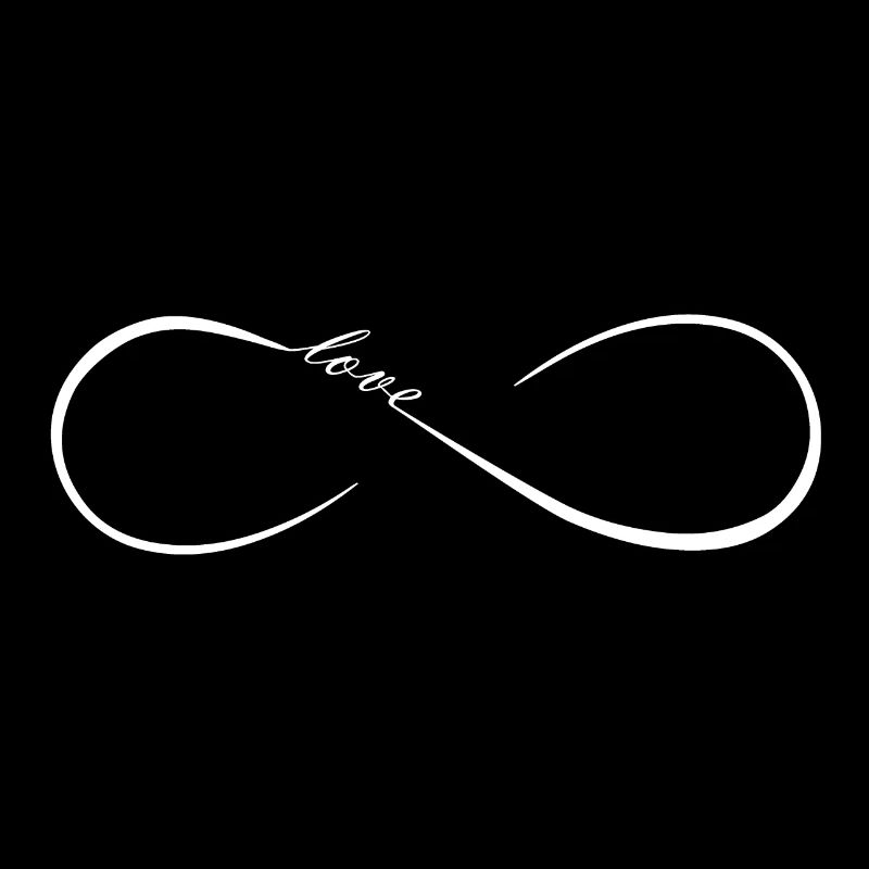 FatMonkey Designs Infinity Love white