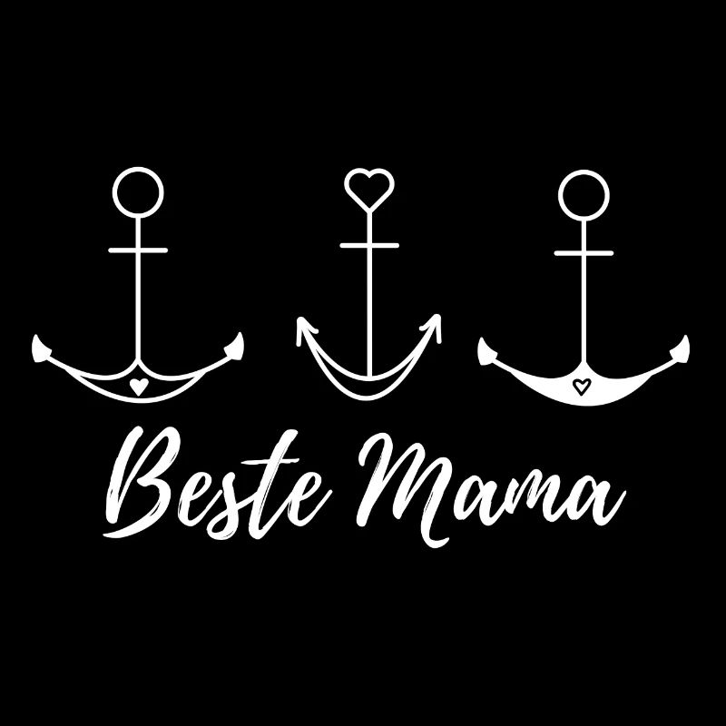 Anker mit Herz Spruch Beste Mama Muttertag