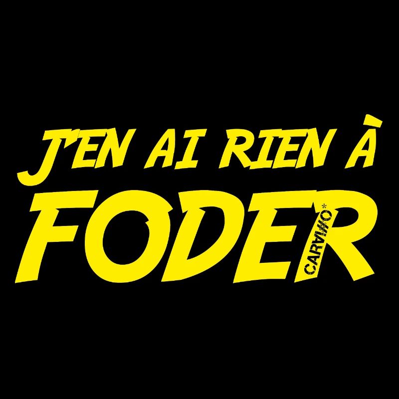 J en ai rien a foder Jaune
