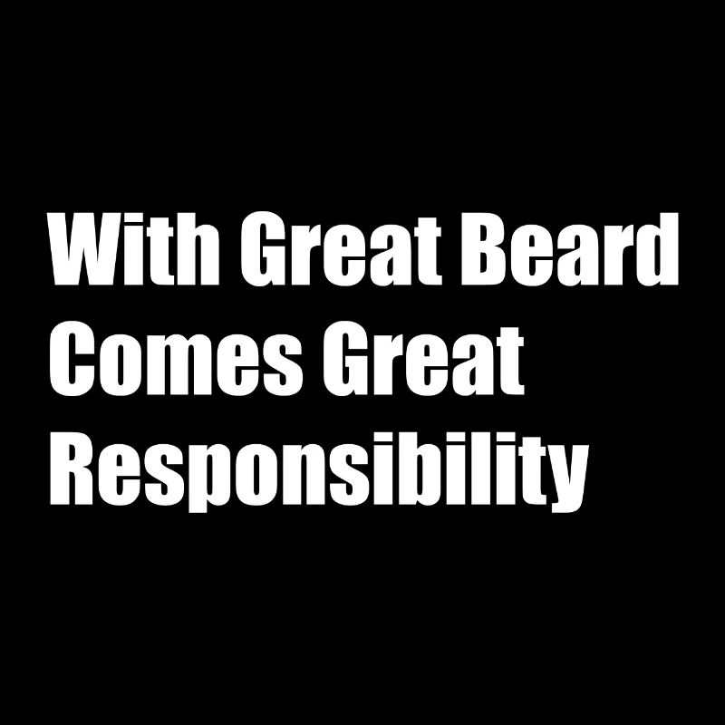 With great Beard, Funny phrase. An ideal gift idea