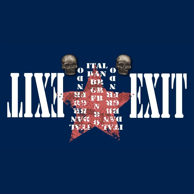 Exit Print White