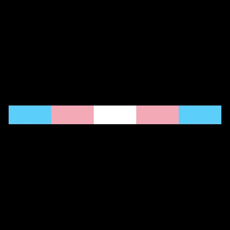 Discreet trans pride flag simplified.