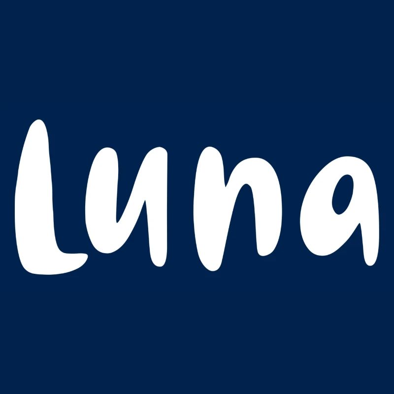 Naam, lettertype, wit, luna