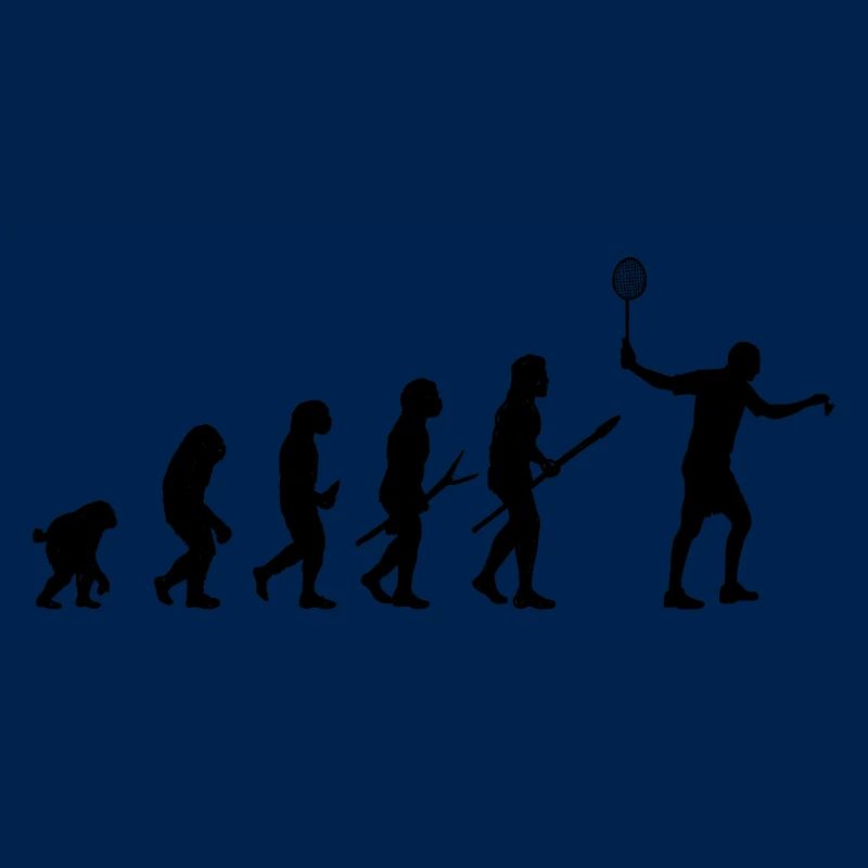 Badminton Prehistory Evolution Gift Man