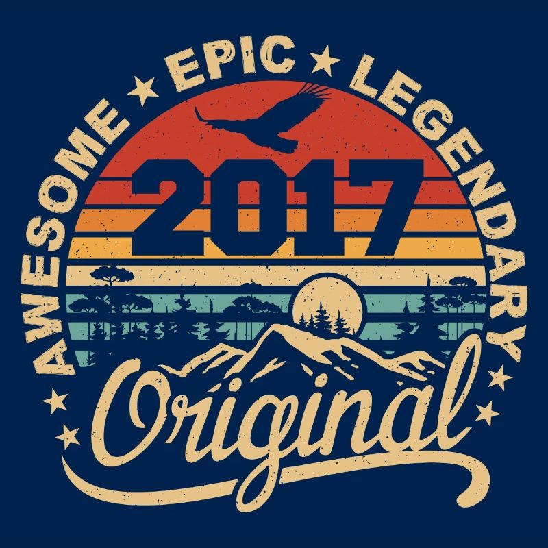 Original 2017 Birthday Gift 2017 Retro 2017