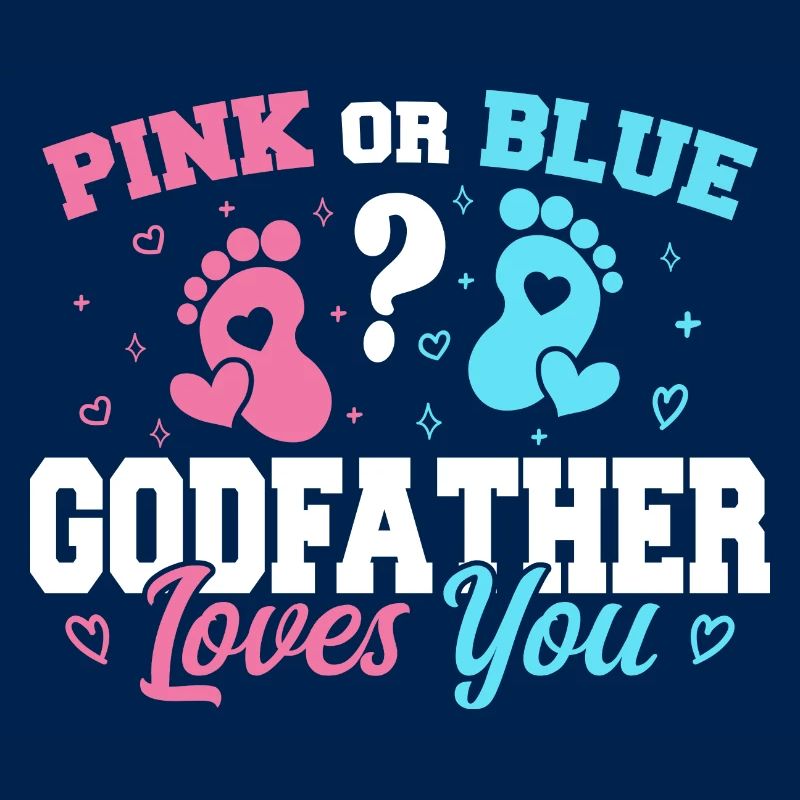 Pink oder Blau Pate liebt dich - Pate