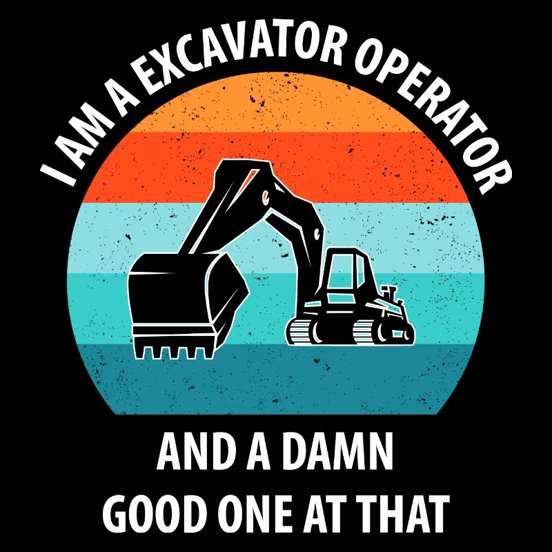 Bagger Baggerfahrer Baggerwagen