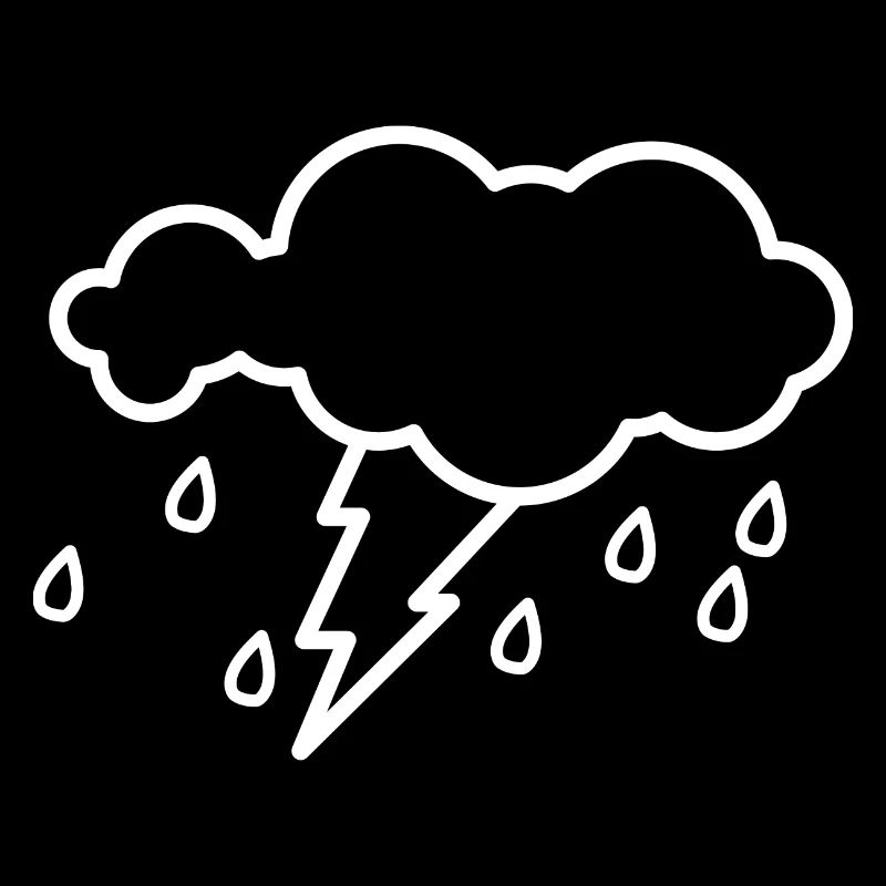 Cloud thunderstorm gift lightning rain drops weather