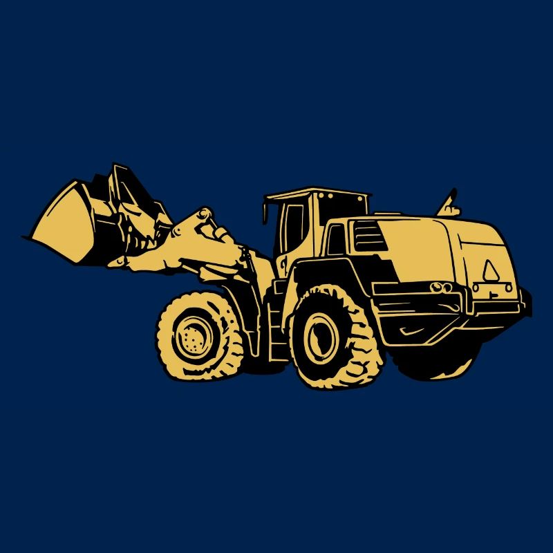 Loading machine Silhouette wheel loader quarry