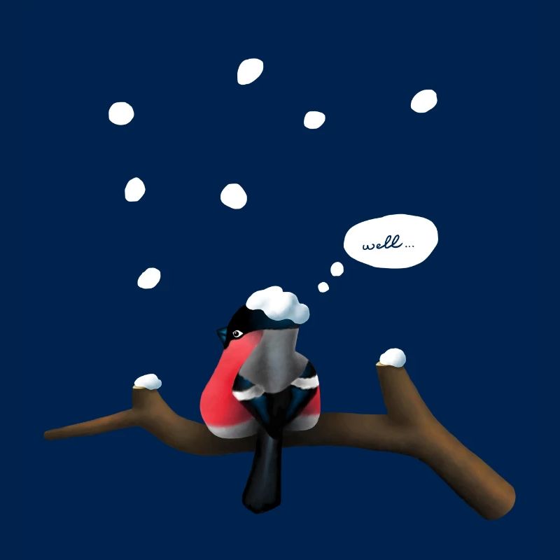 Melancholischer Vogel