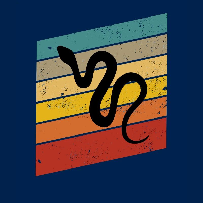 Snake Retro Reptile Python Idée cadeau