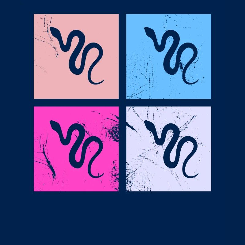 Snake Retro Reptile Python Gift idea