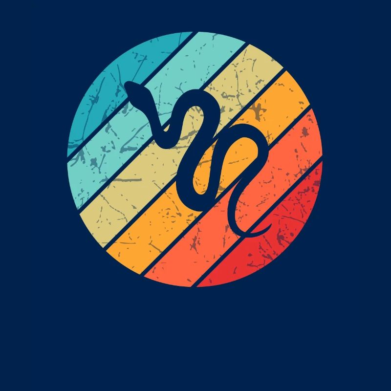 Snake Retro Reptile Python Idée cadeau