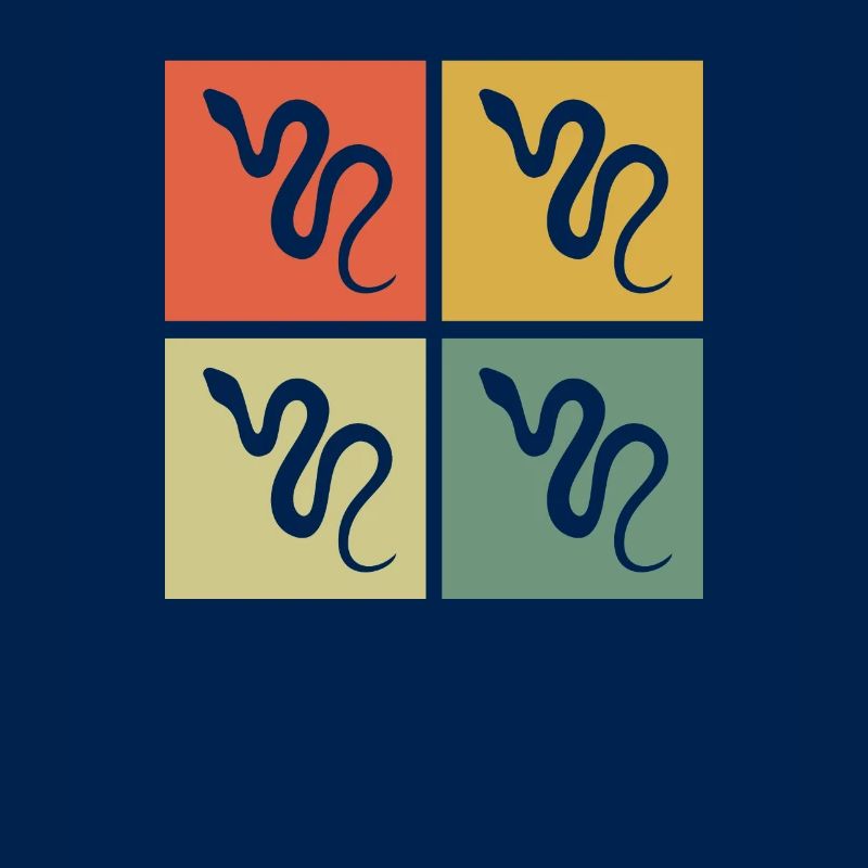 Snake Retro Reptile Python Gift idea