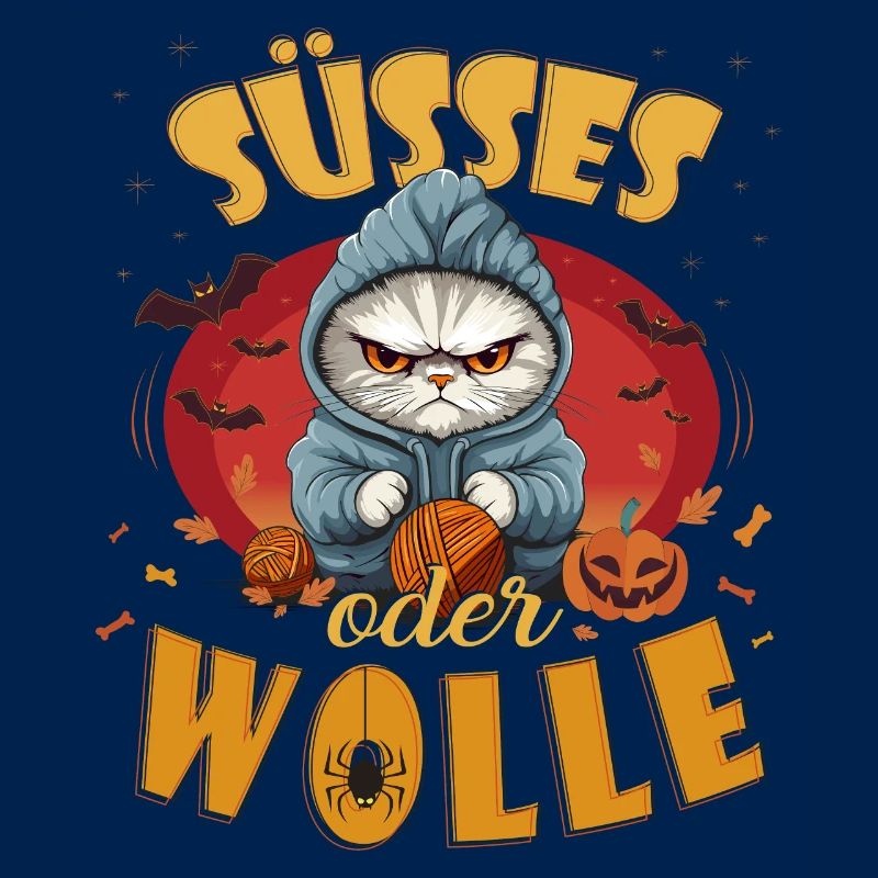 Süsses oder WOLLE - Wortspiel Halloween