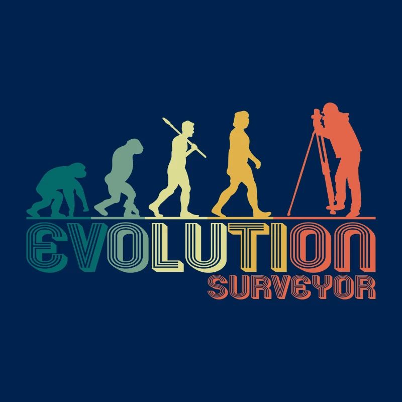 Surveyor Surveyor Evolution Retro Funny
