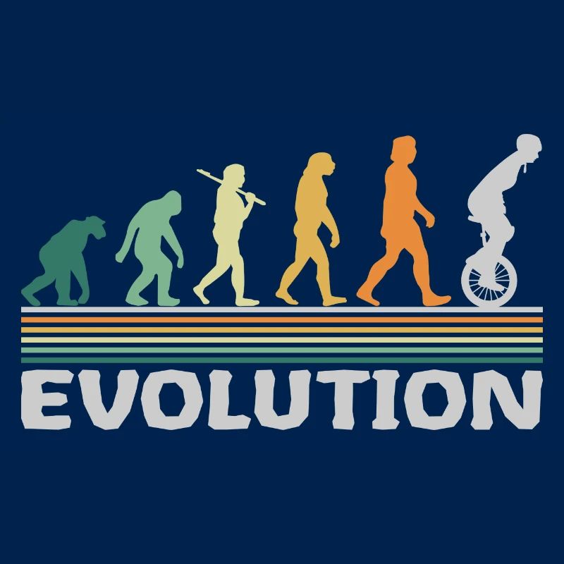 Monocycle cirque artiste évolution rétro drôle