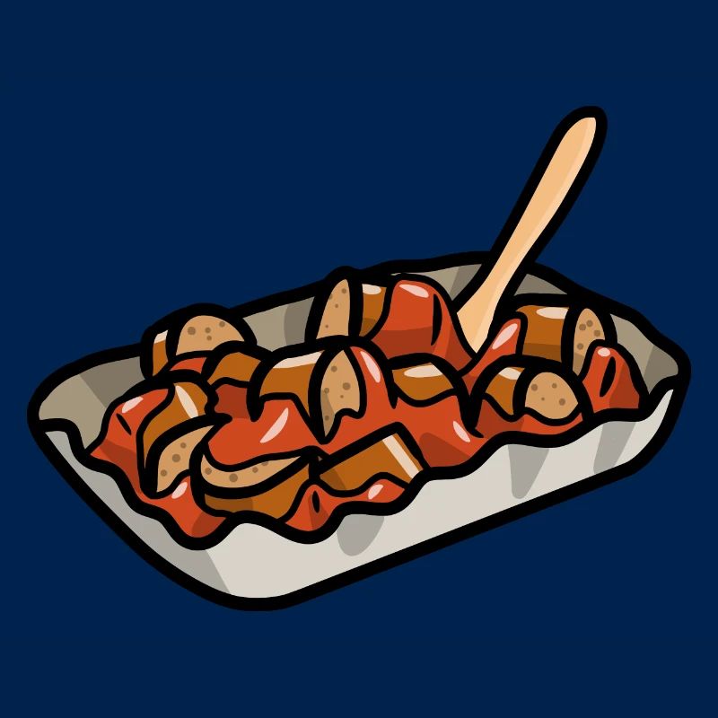 Comic Currywurst Bratwurst Curry & Ketchup Sauce