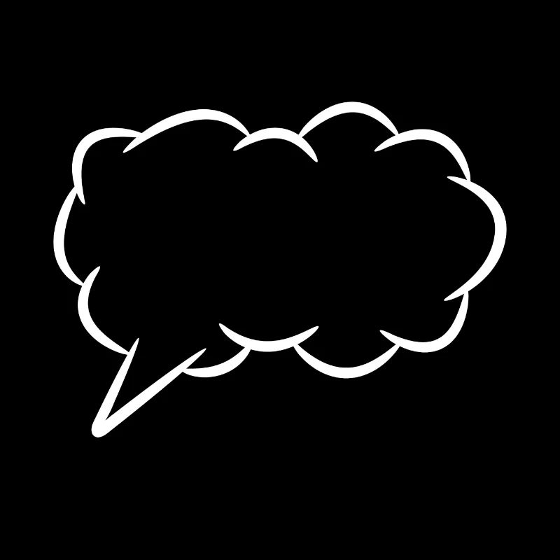 Speech bubble thought bubble