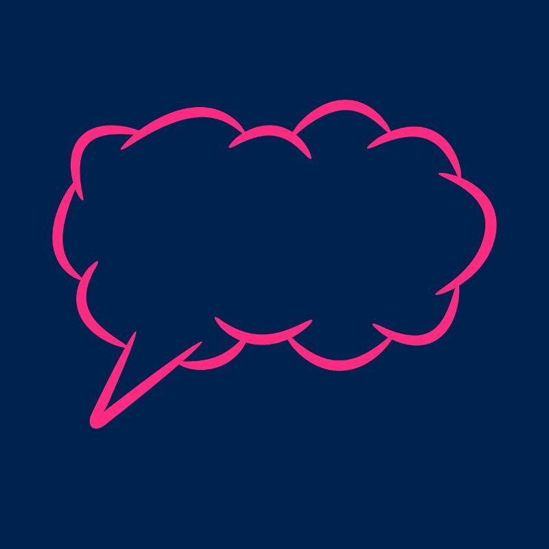 Speech bubble thought bubble