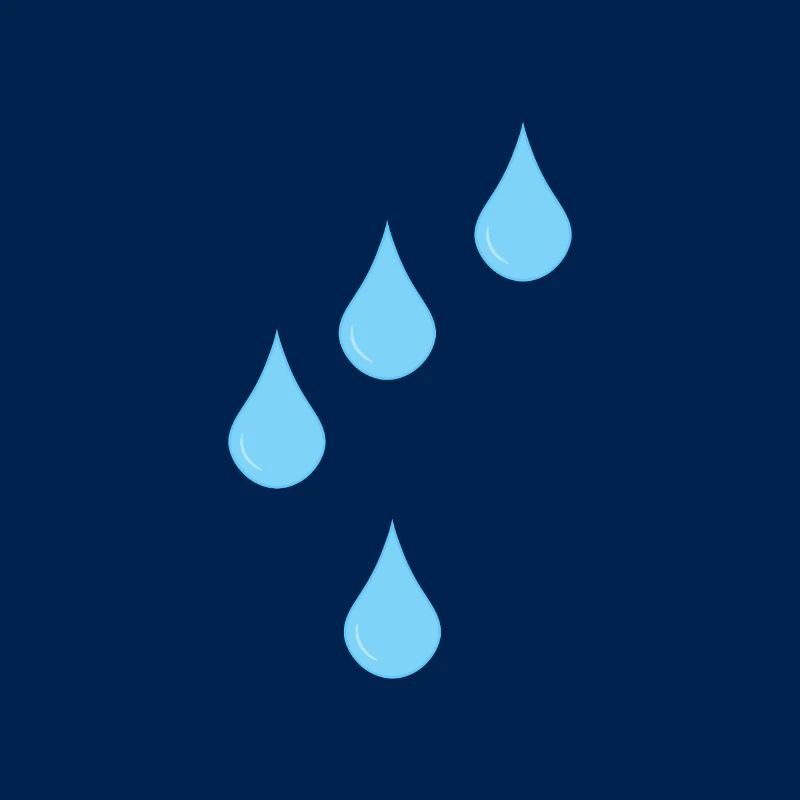 Raindrops icon rain drops