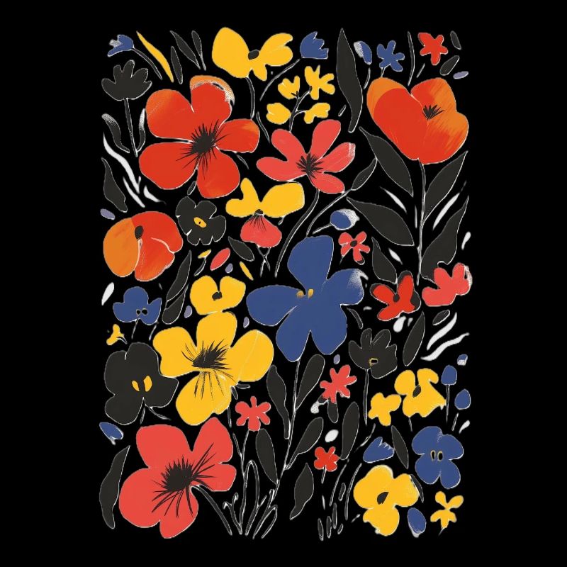 Modern floral pattern