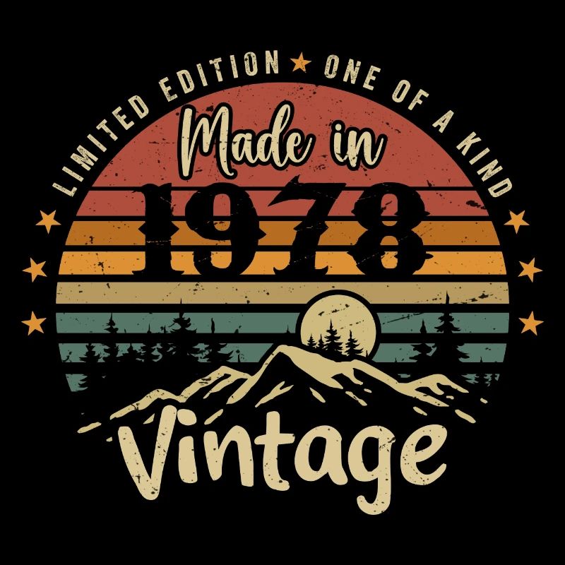 1978 Anniversaire Né En 1978 Édition Limitée