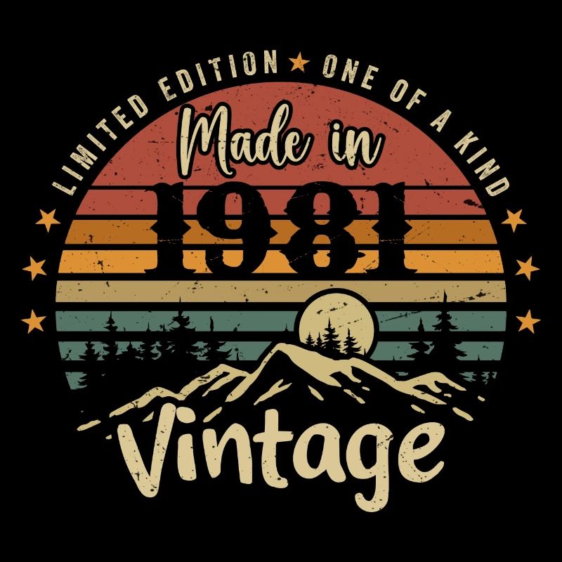 1981 Anniversaire Né En 1981 Édition Limitée