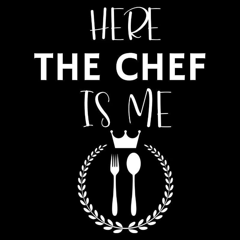 Kitchen apron here the chef us me