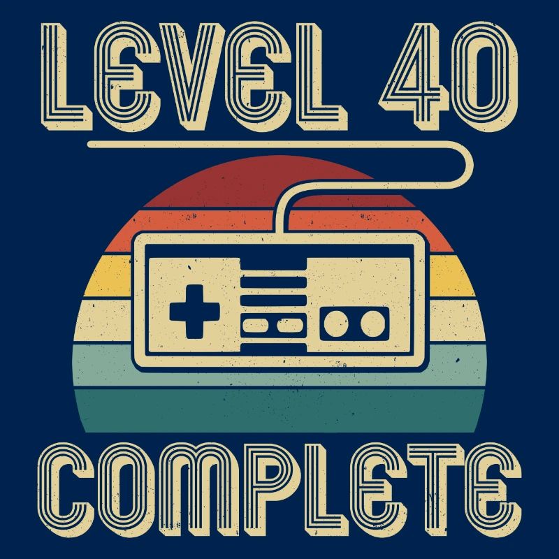 40th Birthday Level 40 Complete 40 Years Gift
