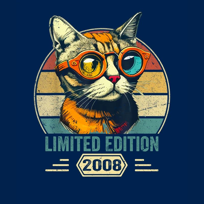 Awesome since 2008 Katze Geburtstag Geschenk