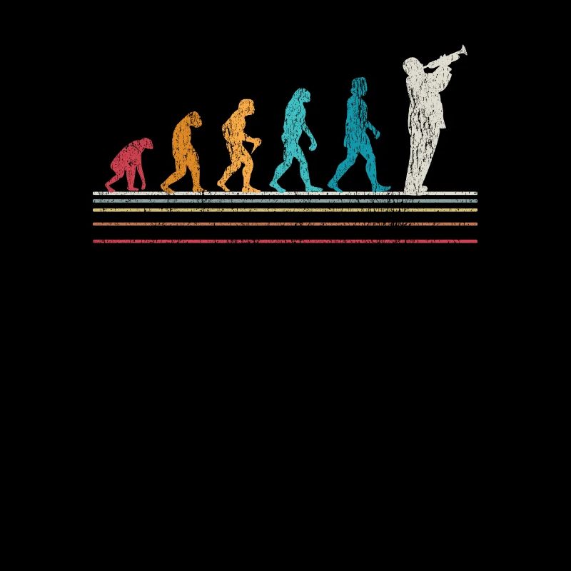 Trumpet Evolution Retro Vintage