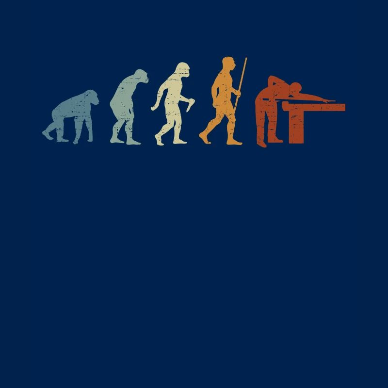 Billiards Evolution Billiard Player Retro Billiard