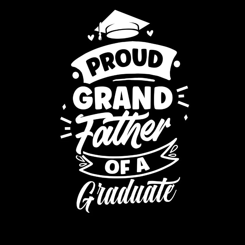Stolzer Großvater Eines Absolventen Absolvent