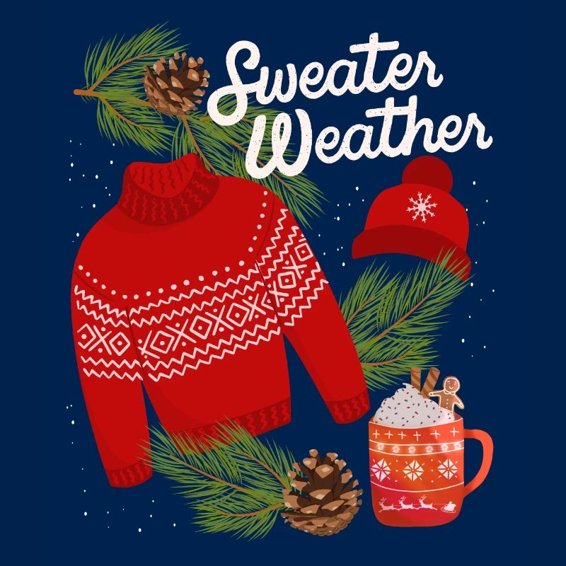 Pull-Weather, drôle de dicton, hiver, pull