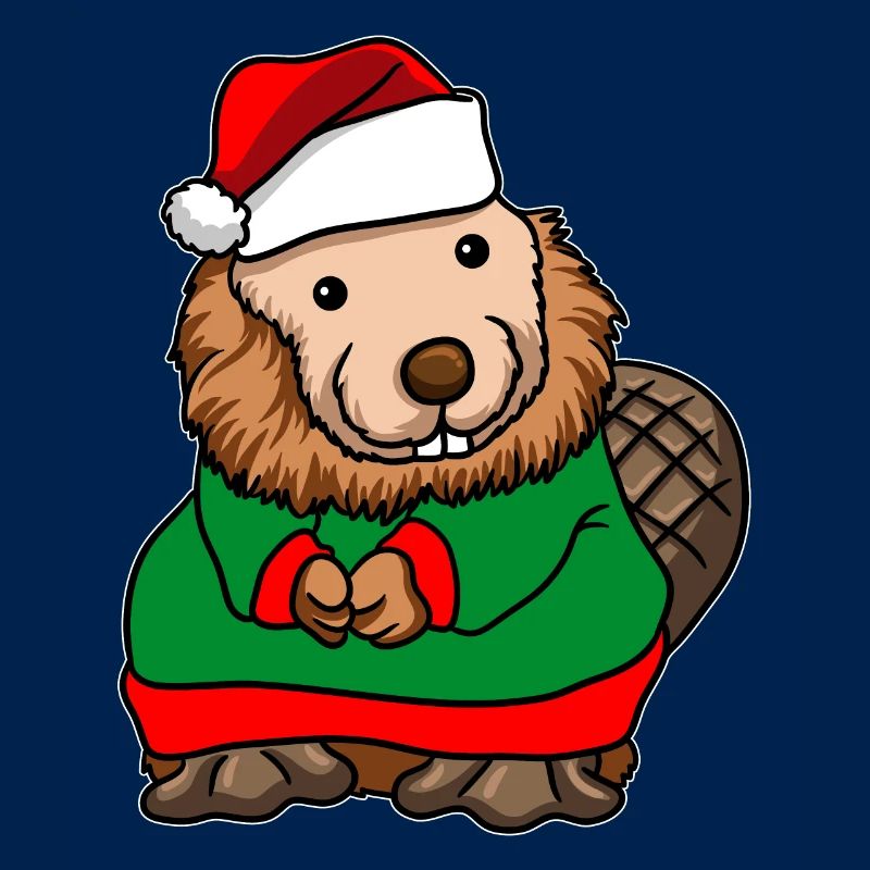 Bieber avec pull de Noël