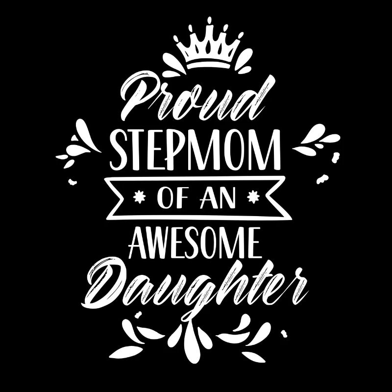 Stolze Stiefmutter Einer Großartigen Tochter Kind