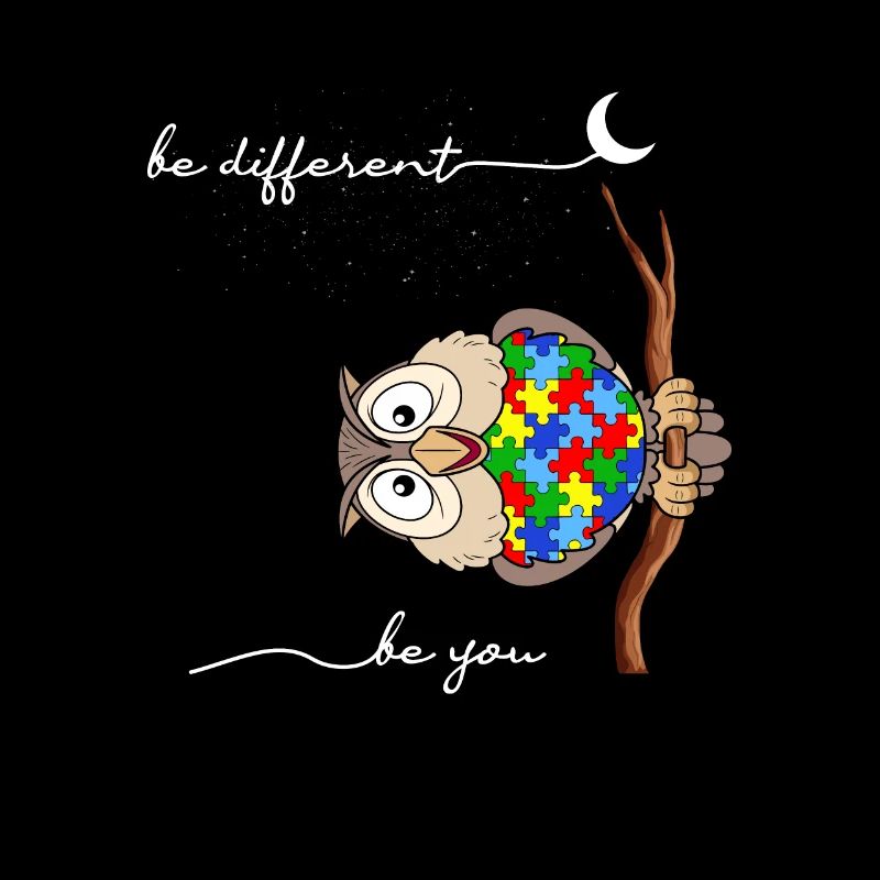 Be Different Puzzle Autismus Eule