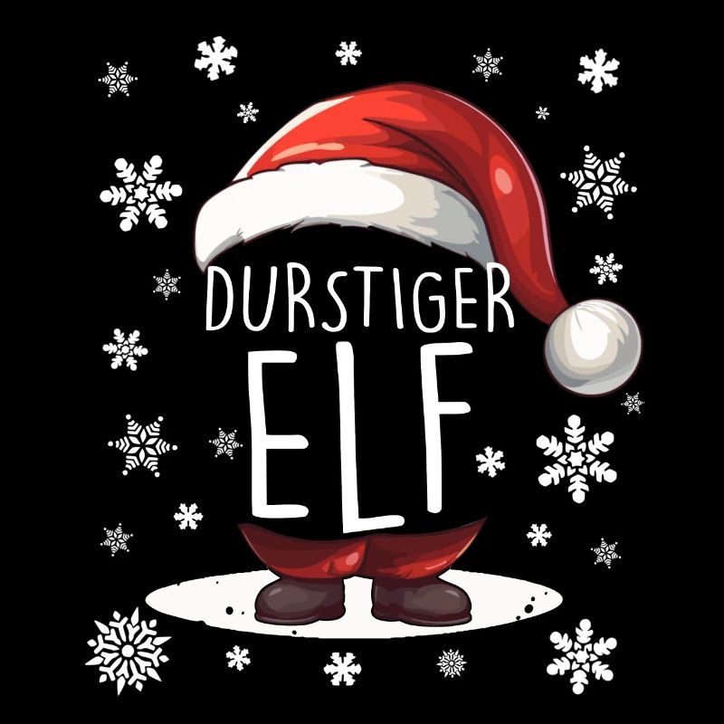Weihnachten Durstiger Elf