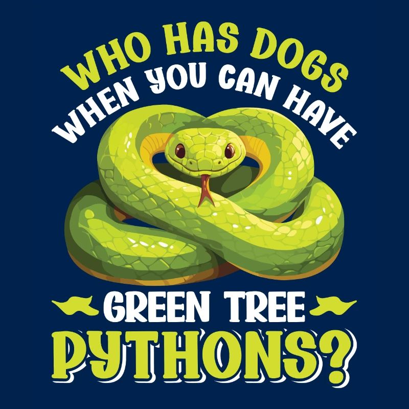 Python arborescent vert