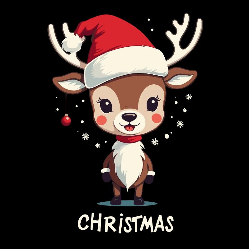 Conception de Noël de renne mignon