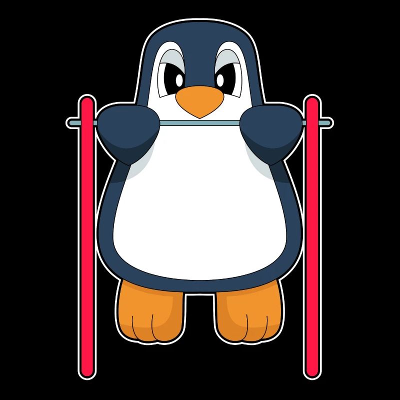 Penguin Bodybuilder Pull-ups