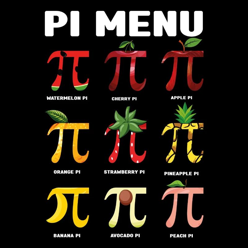 Pi Menu Fruit Pi Day Fun Math Art